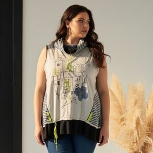 Stylish Women's Graphic Sleeveless Top